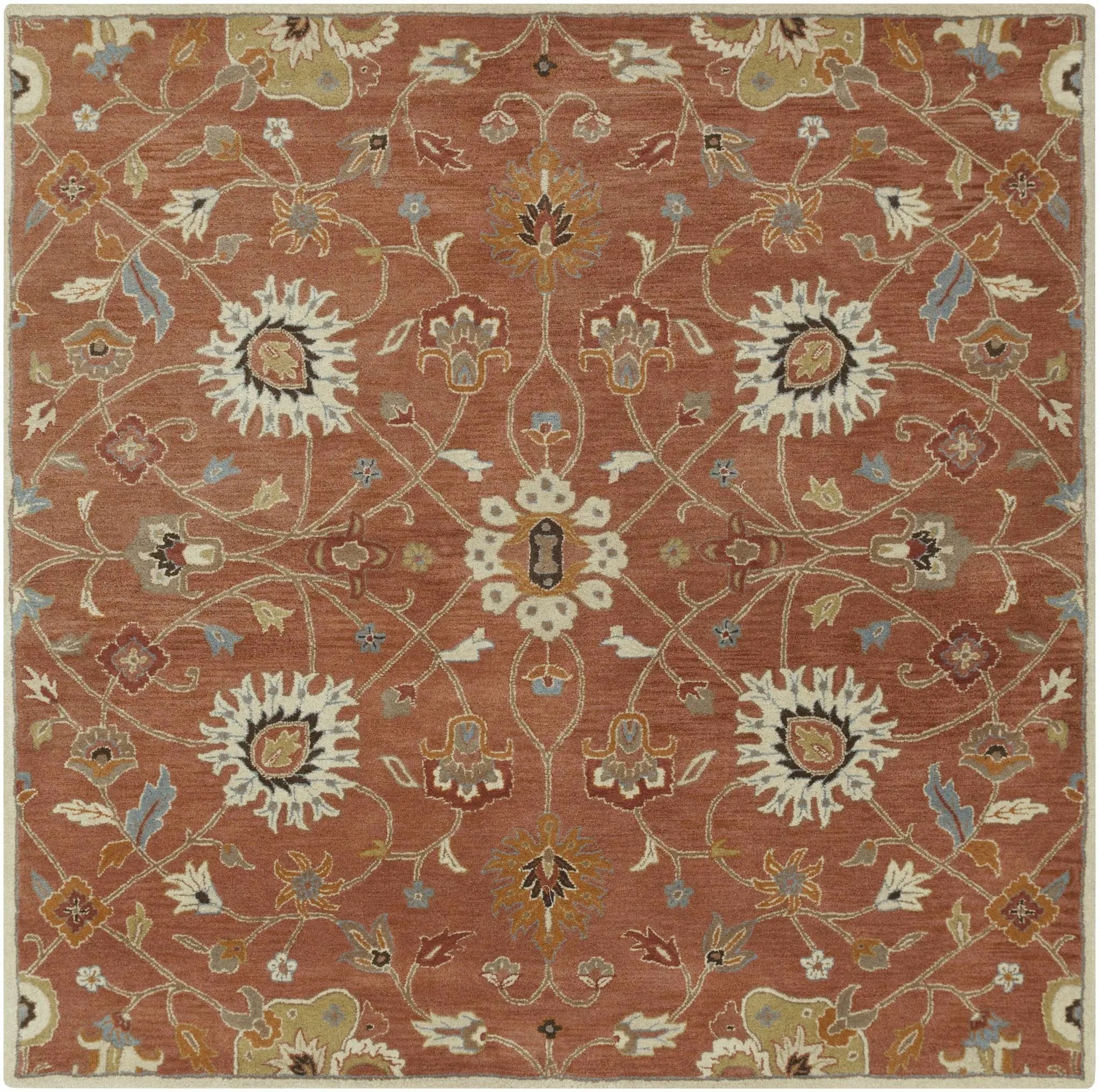 Logville Hand Tufted Rust 1119 Wool Rug by Boutique Rugs