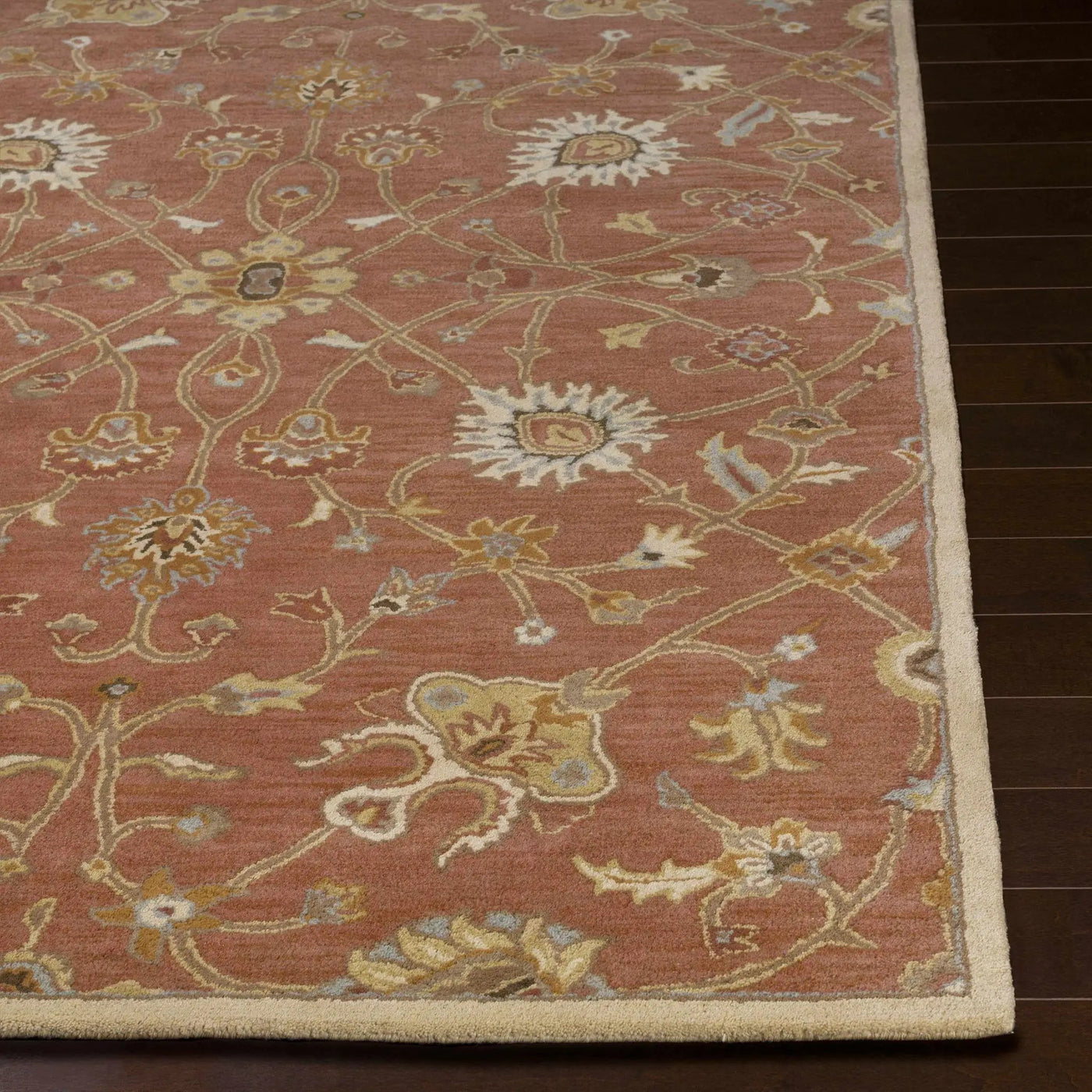 Logville Hand Tufted Rust 1119 Wool Rug by Boutique Rugs