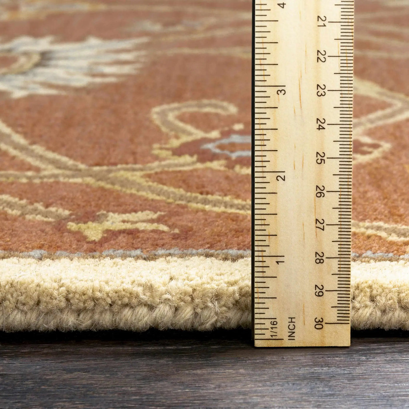 Logville Hand Tufted Rust 1119 Wool Rug by Boutique Rugs
