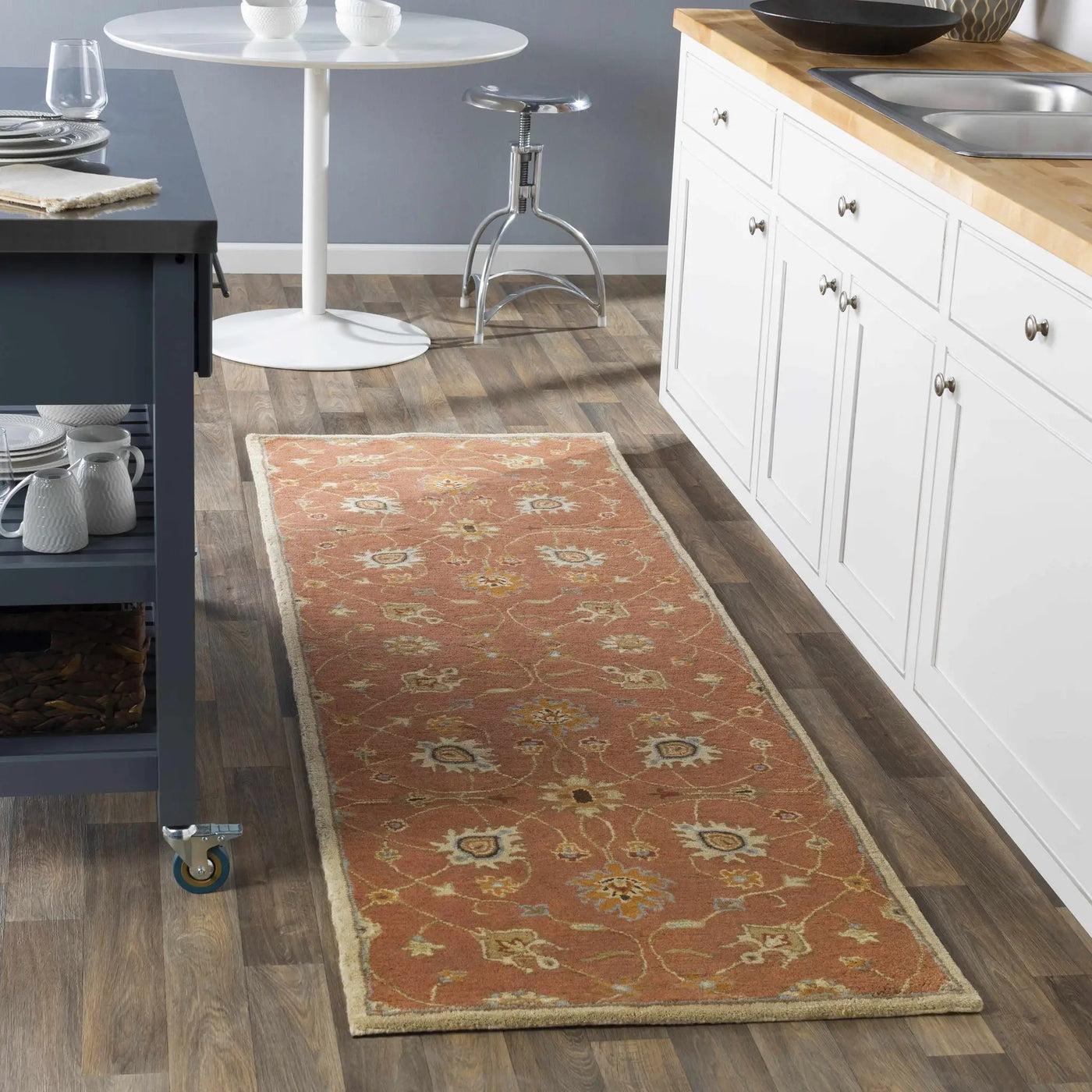 Logville Hand Tufted Rust 1119 Wool Rug by Boutique Rugs