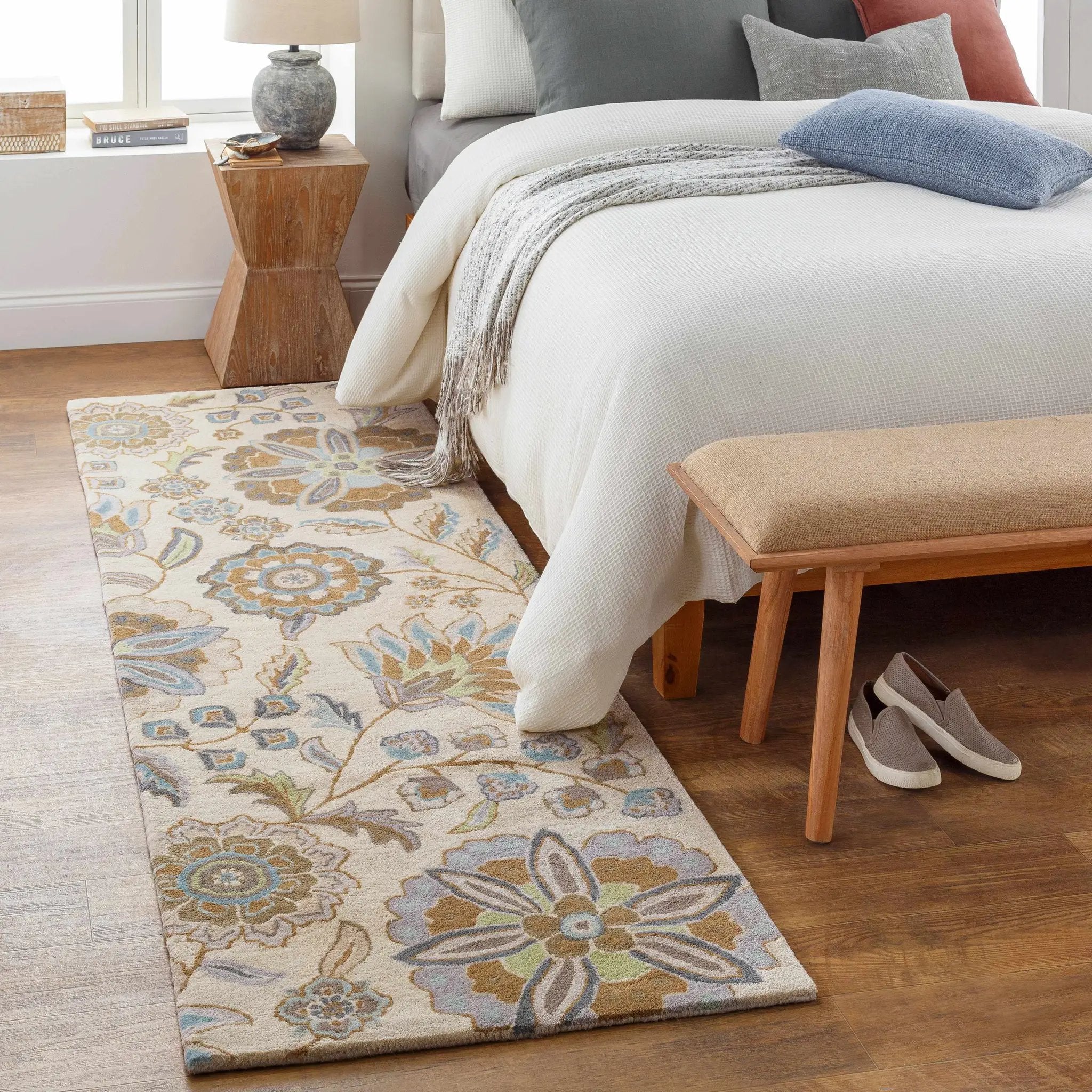 Mack Floral Wool Area Carpet by Boutique Rugs