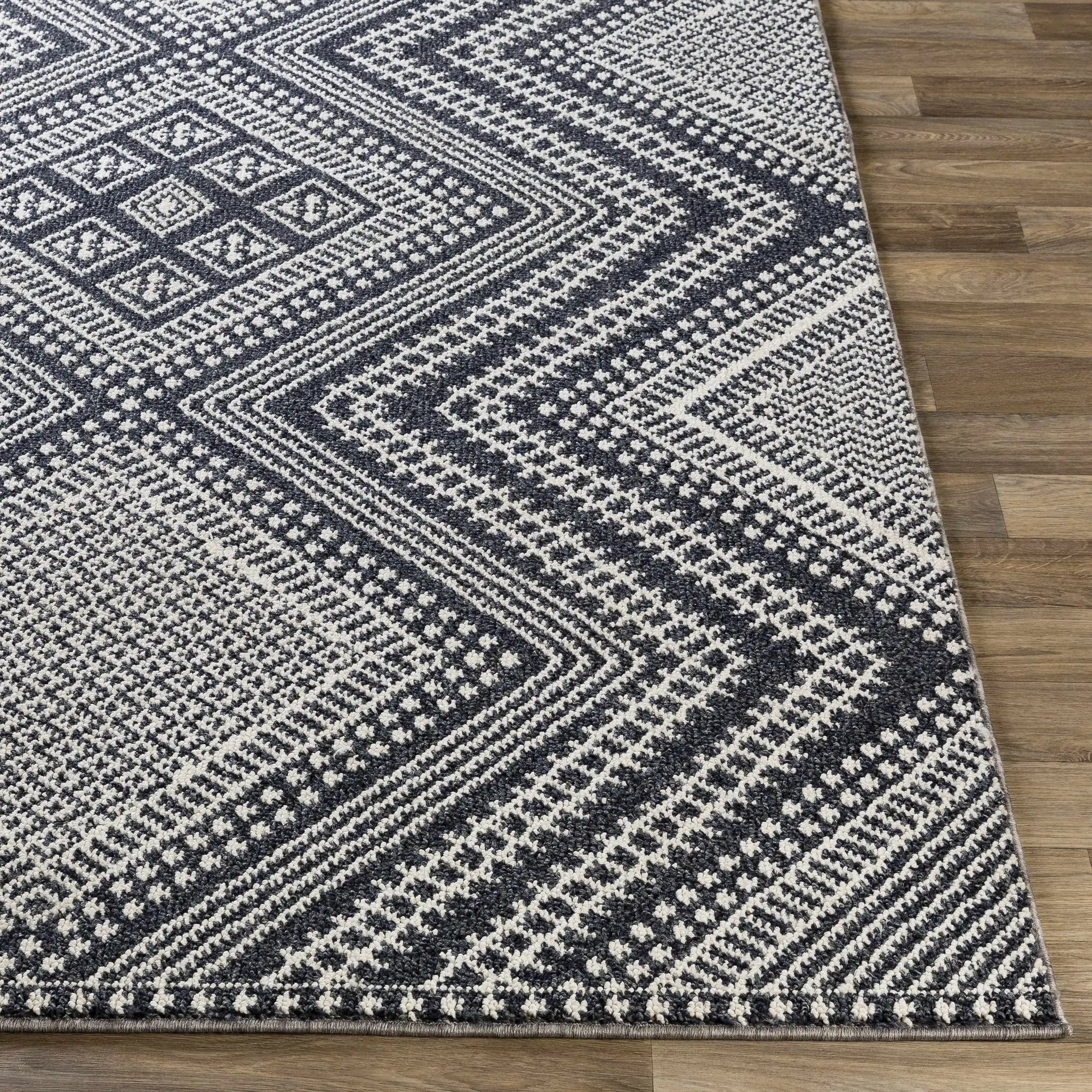 Madison Black&White Area Rug - Clearance by Boutique Rugs