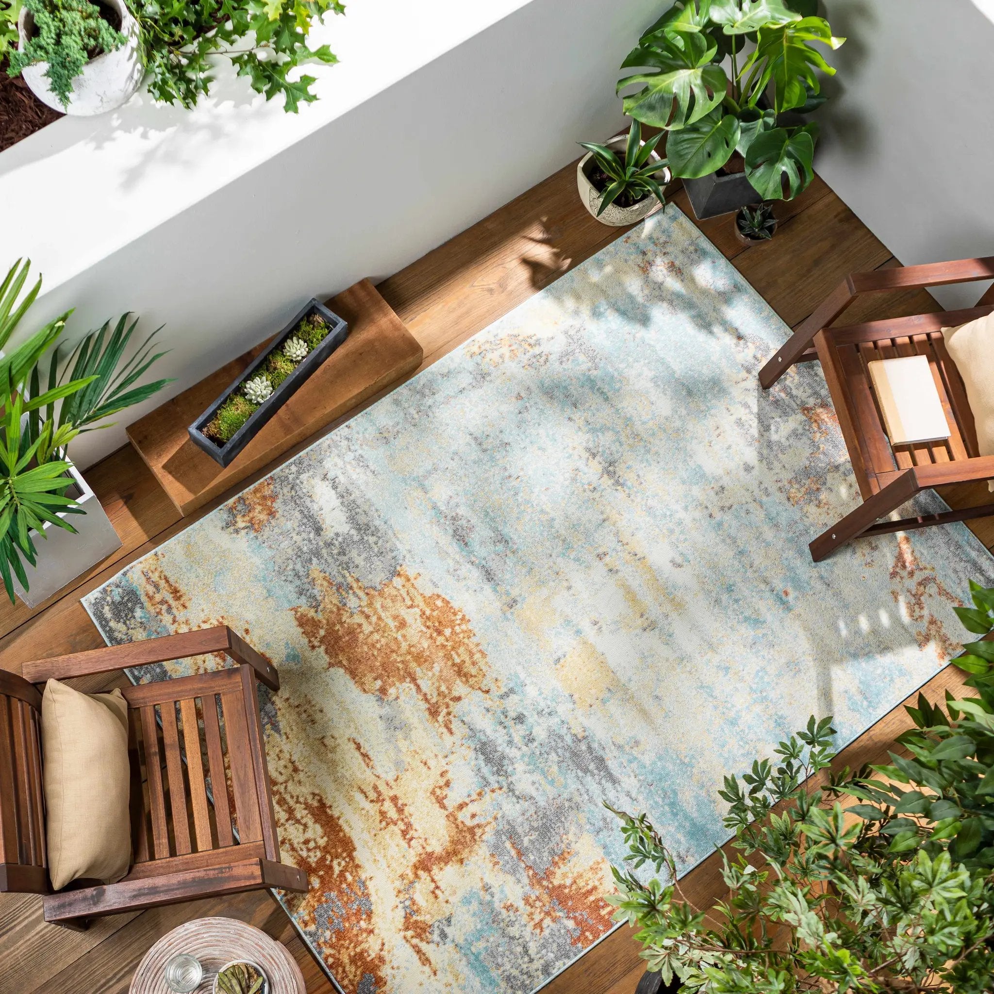 Mecosta Light Outdoor Area Rug - Clearance by Boutique Rugs