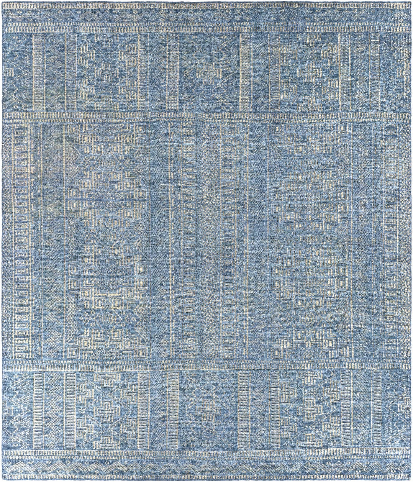 Meigs Blue Premium Viscose&Wool Rug - Clearance by Boutique Rugs