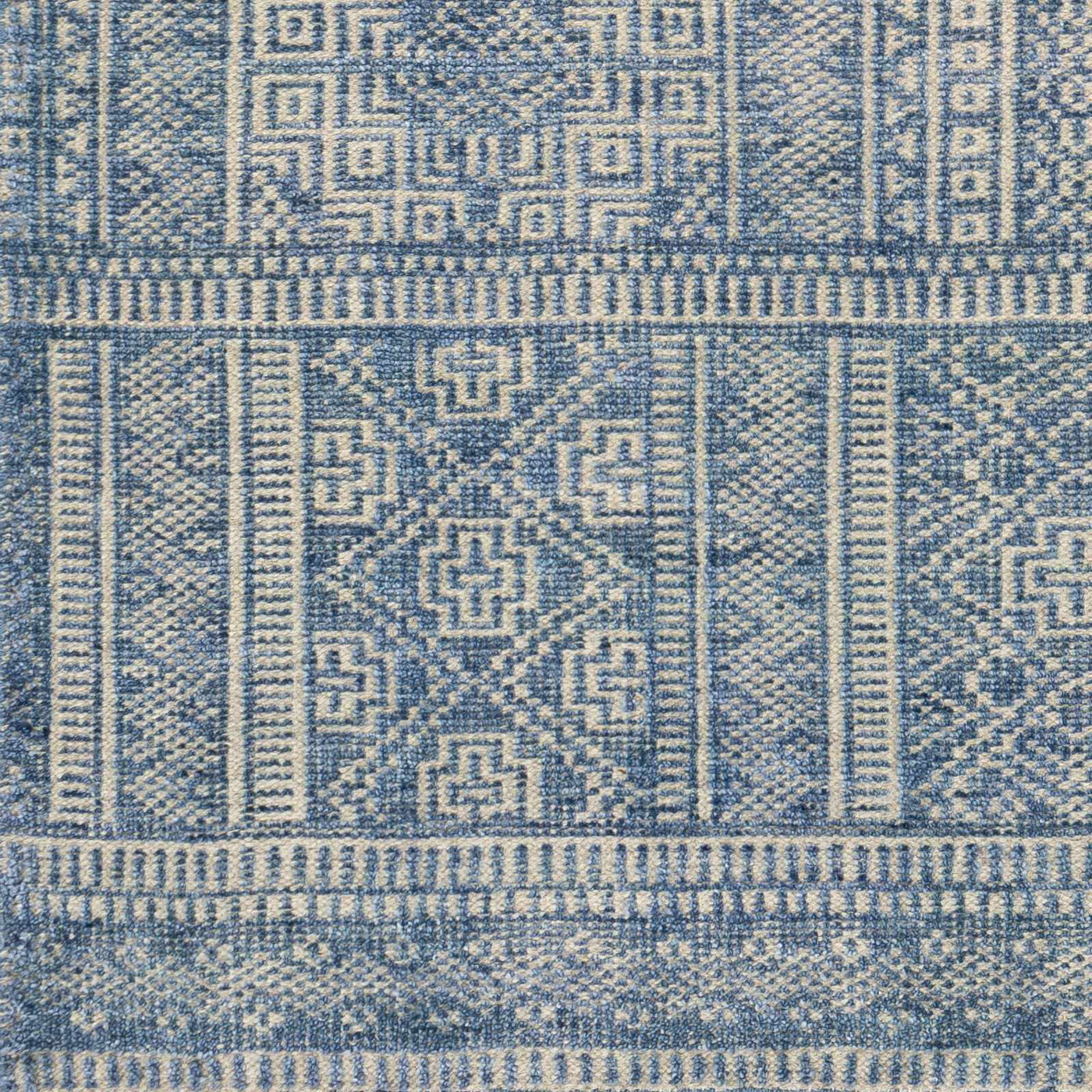 Meigs Blue Premium Viscose&Wool Rug - Clearance by Boutique Rugs