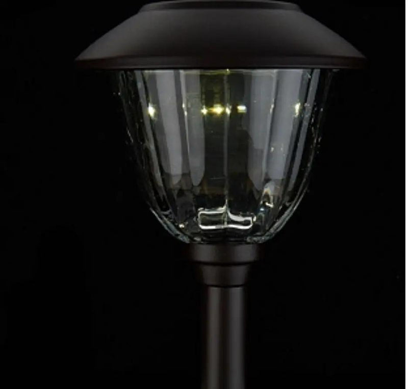 Member's Mark 8 Piece LED Solar Path Lights 14 Lumen - Stainless Steel ( Silver ) by Outdoor Solar Outlet