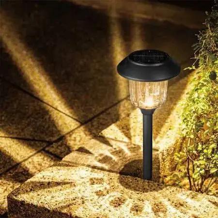 Member's Mark Solar LED Pathway Lights, Oil-Rubbed Glass And Metal(8 Pack) by Outdoor Solar Outlet
