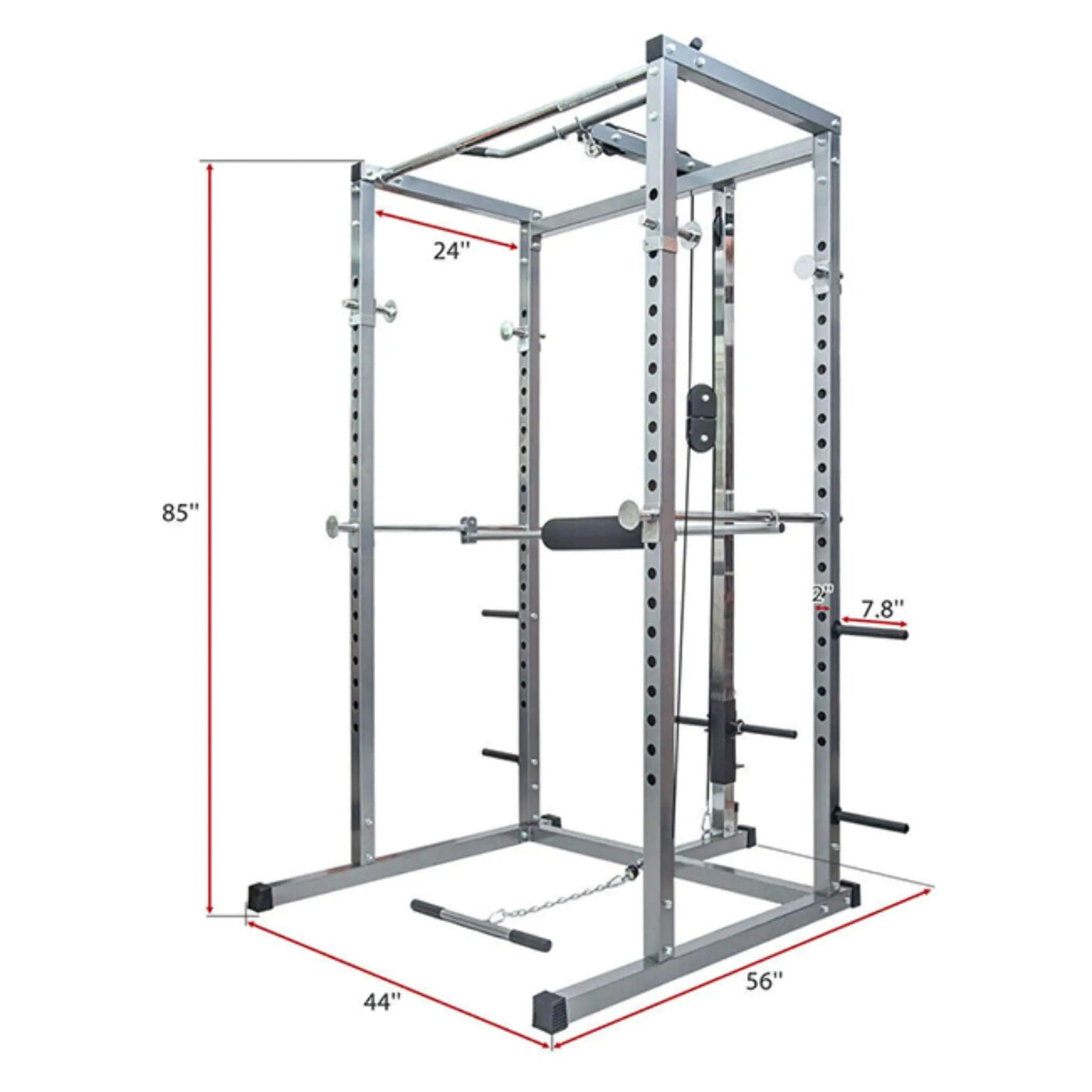 Merax Multi-Functional Olympic Power Squat Rack Cage For Home & Gym (SAK98719) by SAKSBY WHOLESALE