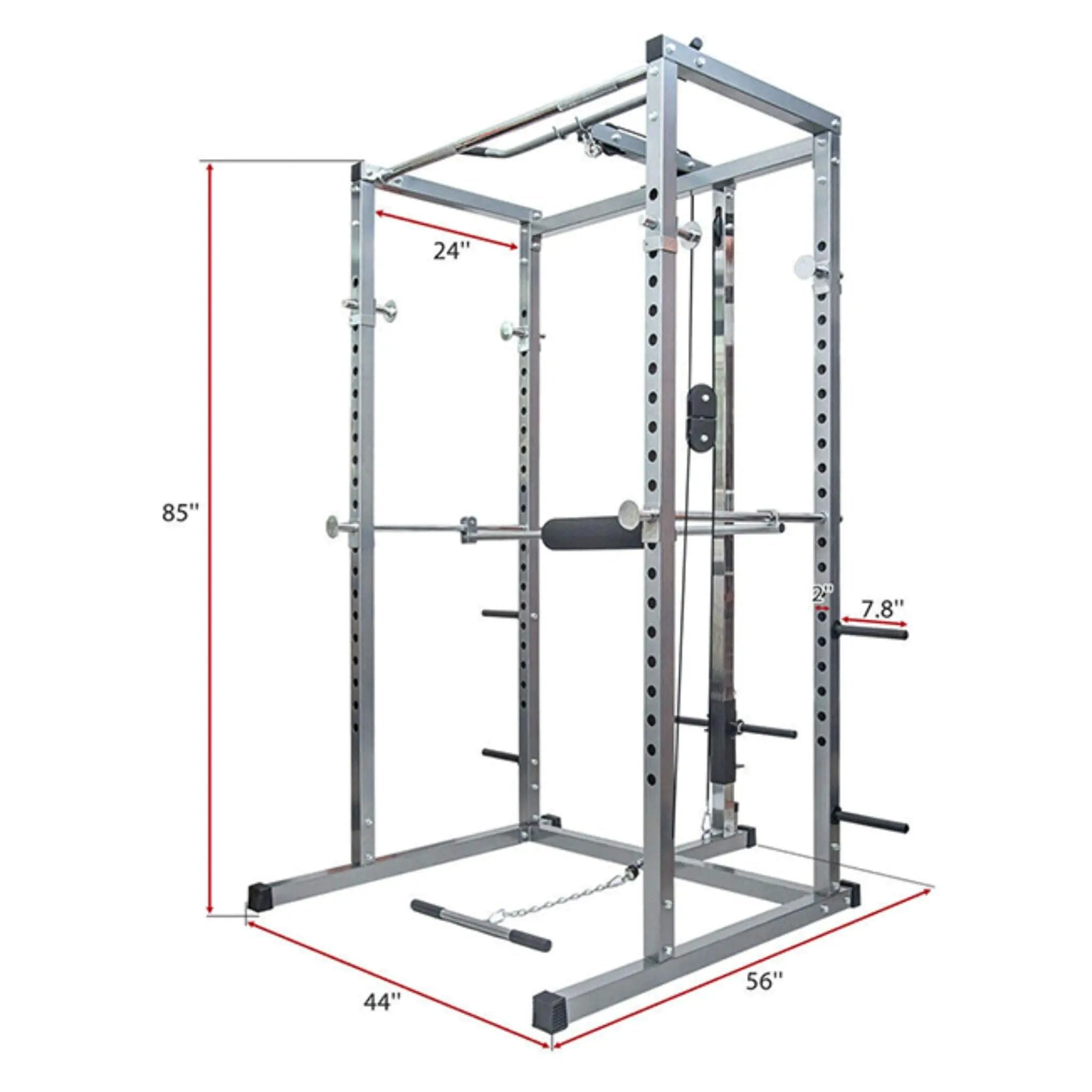 Merax Multi-Functional Olympic Power Squat Rack Cage For Home & Gym (SAK98719) by SAKSBY WHOLESALE