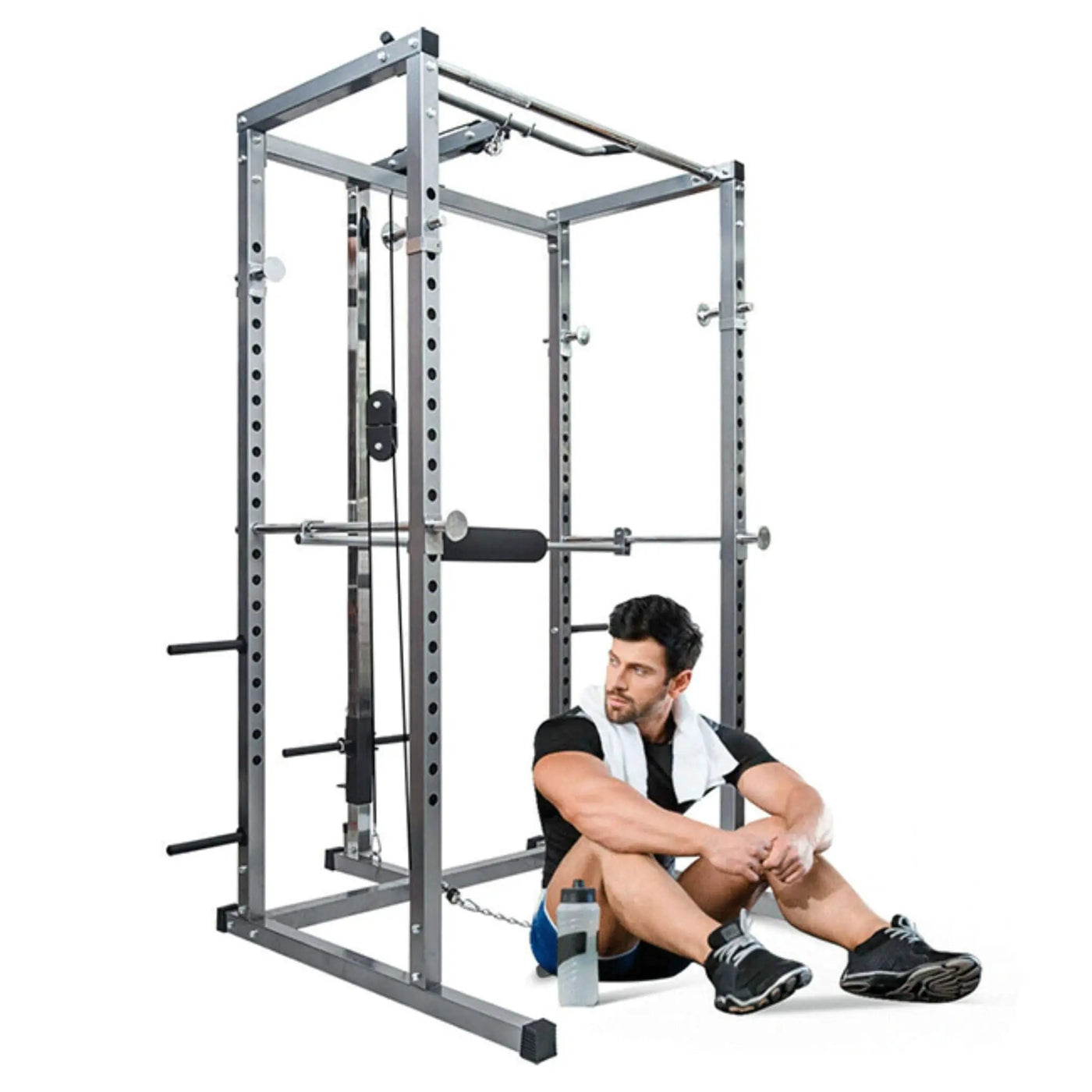 Merax Multi-Functional Olympic Power Squat Rack Cage For Home & Gym (SAK98719) by SAKSBY WHOLESALE