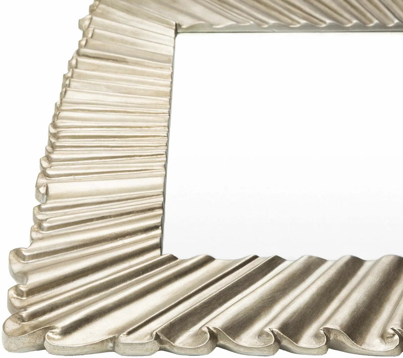 Mercier Silver Gray Mirror by Boutique Rugs