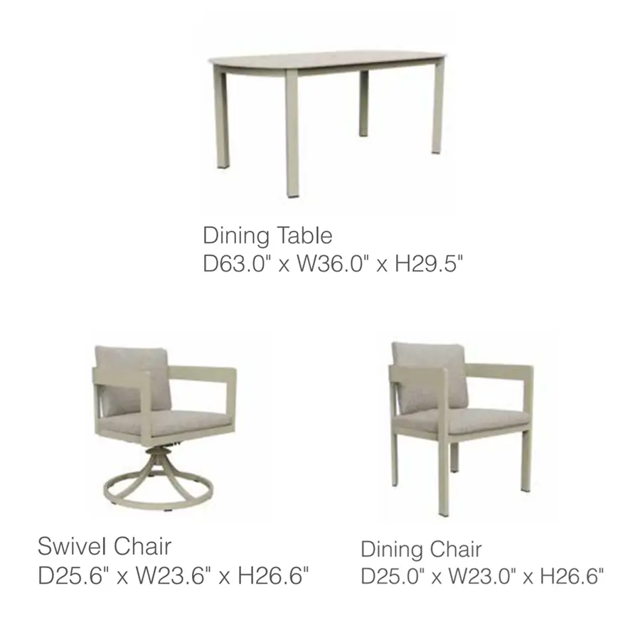 Aconcagua 7-Piece Aluminum Dining Set by Outdoor-USA®