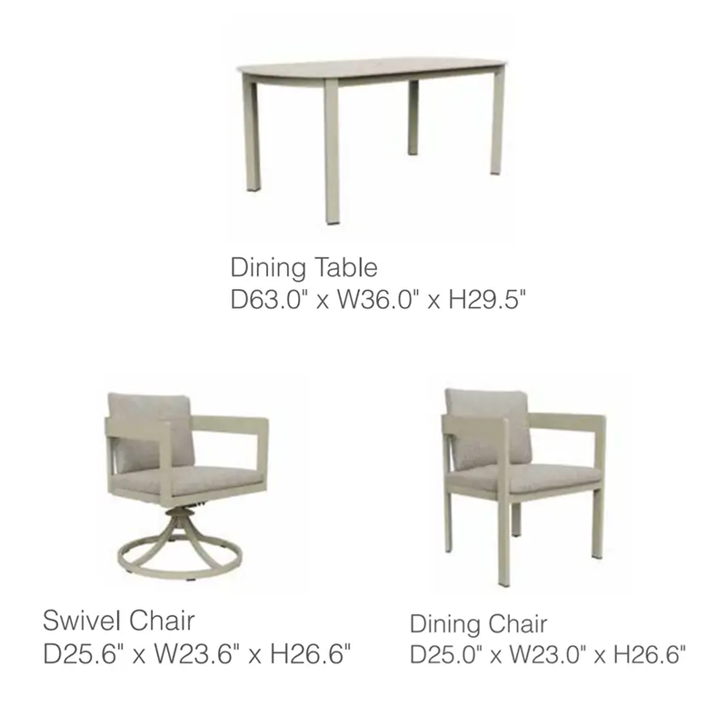 Aconcagua 7-Piece Aluminum Dining Set by Outdoor-USA®