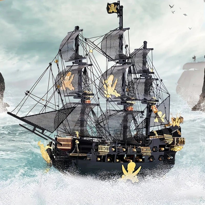 Metal 3D Pirate Ship Puzzle - Flying Dutchman by House Of Avana
