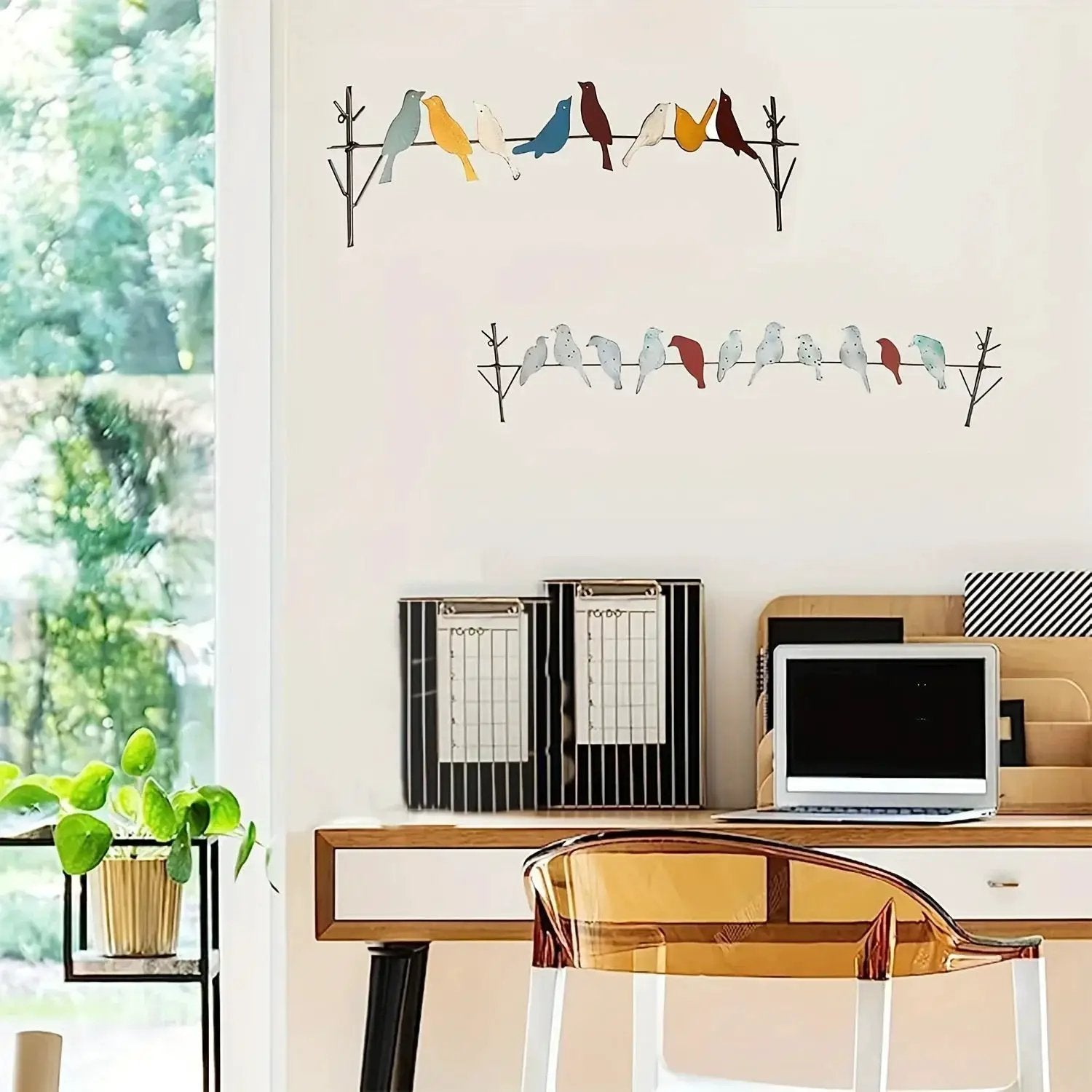 Metal Bird Wall Decoration with Layered Design by House Of Avana
