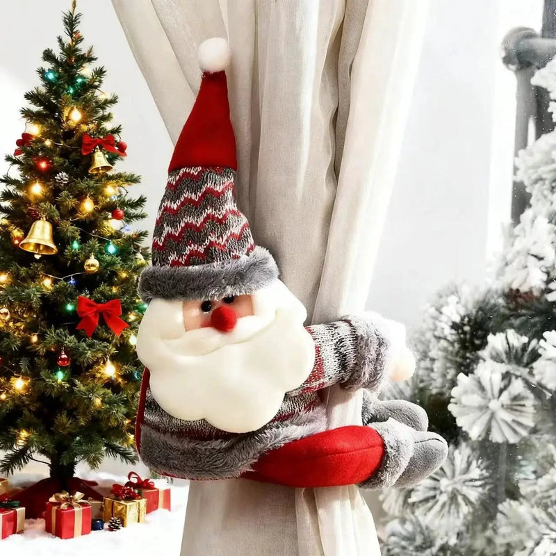 Metal Curtain Buckles - Christmas Santa Claus, Deer, Snowman Designs by House Of Avana