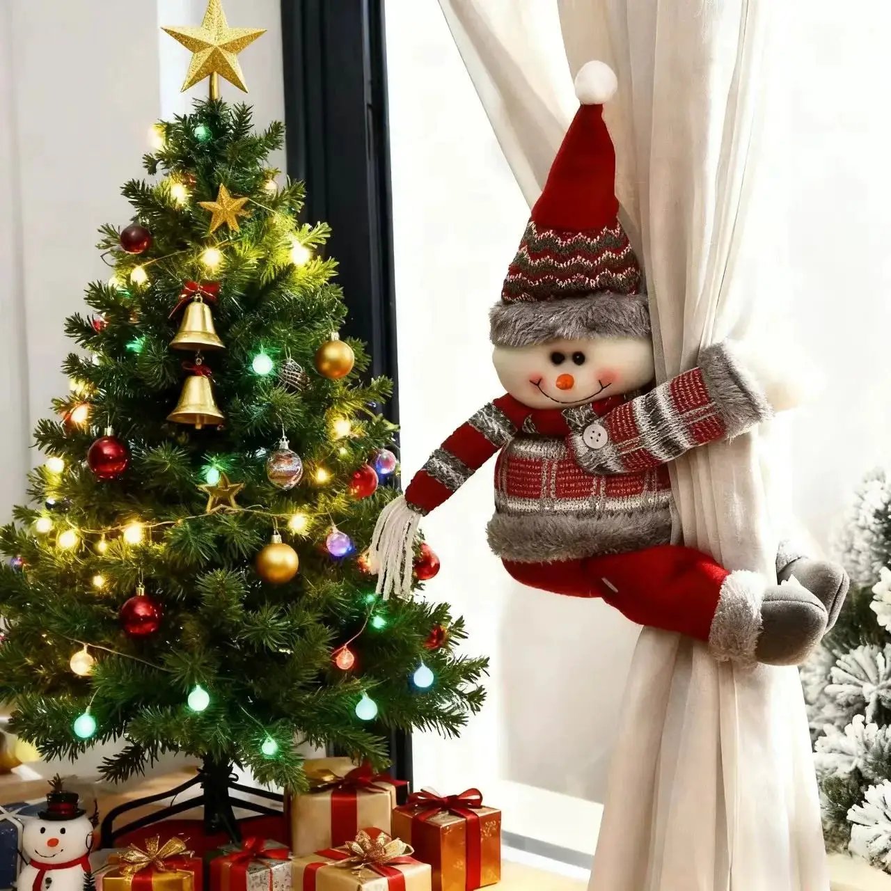 Metal Curtain Buckles - Christmas Santa Claus, Deer, Snowman Designs by House Of Avana