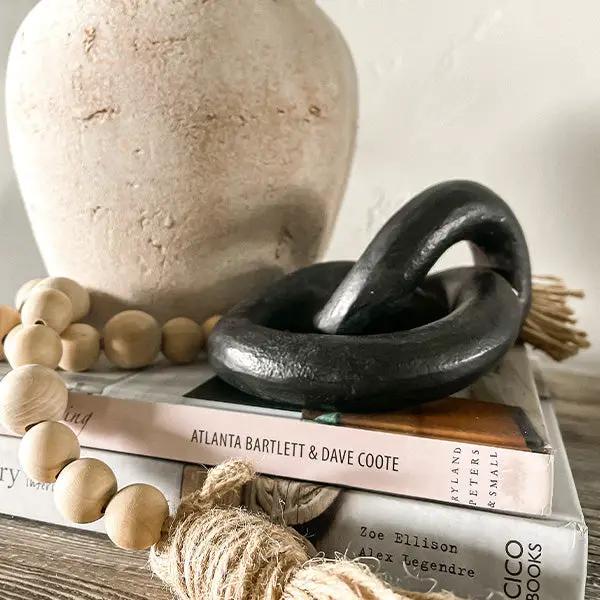 Chunky Metal Knot Decor, Set of 2 by Decor Steals