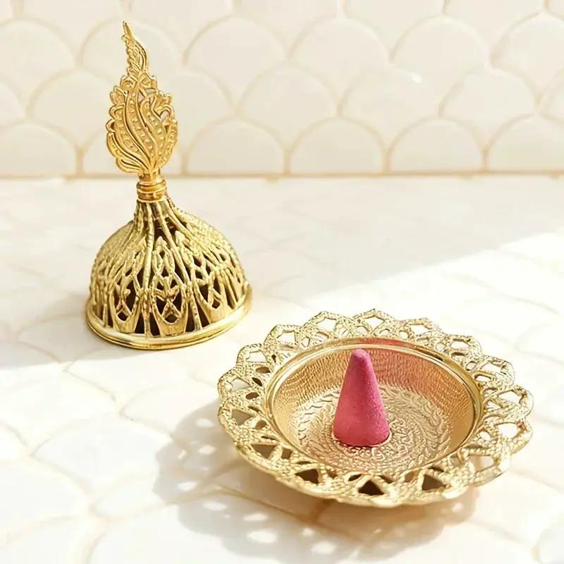 Metal Incense Burner - Golden Tower Diffuser by House Of Avana