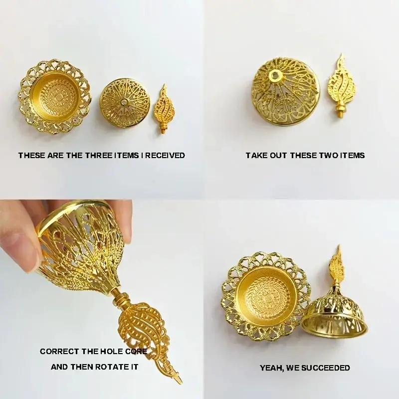 Metal Incense Burner - Golden Tower Diffuser by House Of Avana