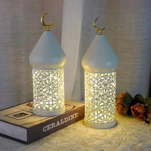 Metal Lantern - Ramadan LED Table Decor