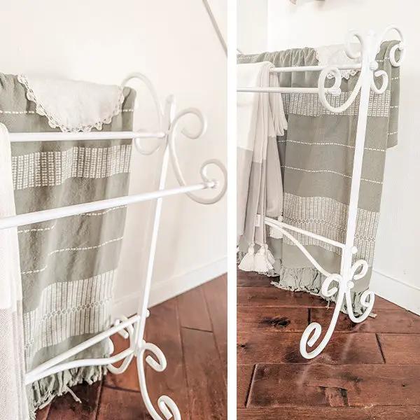 Freestanding Ornate Towel Stand by Decor Steals