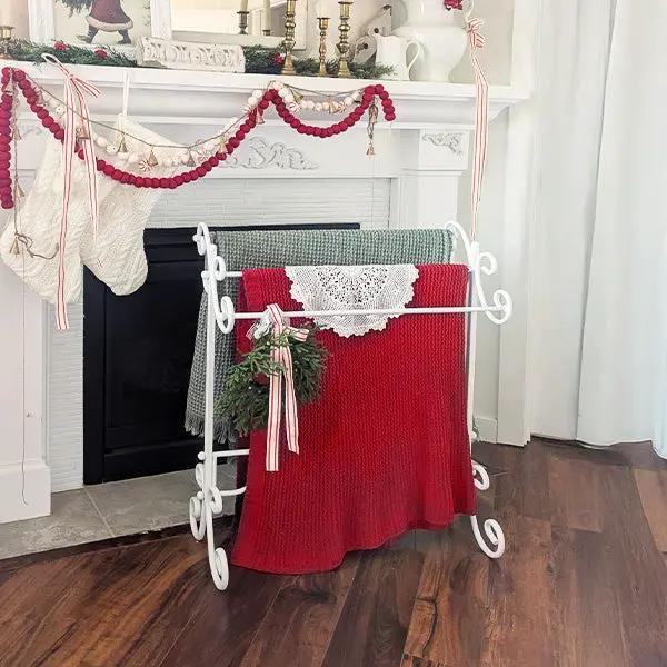 Freestanding Ornate Towel Stand by Decor Steals