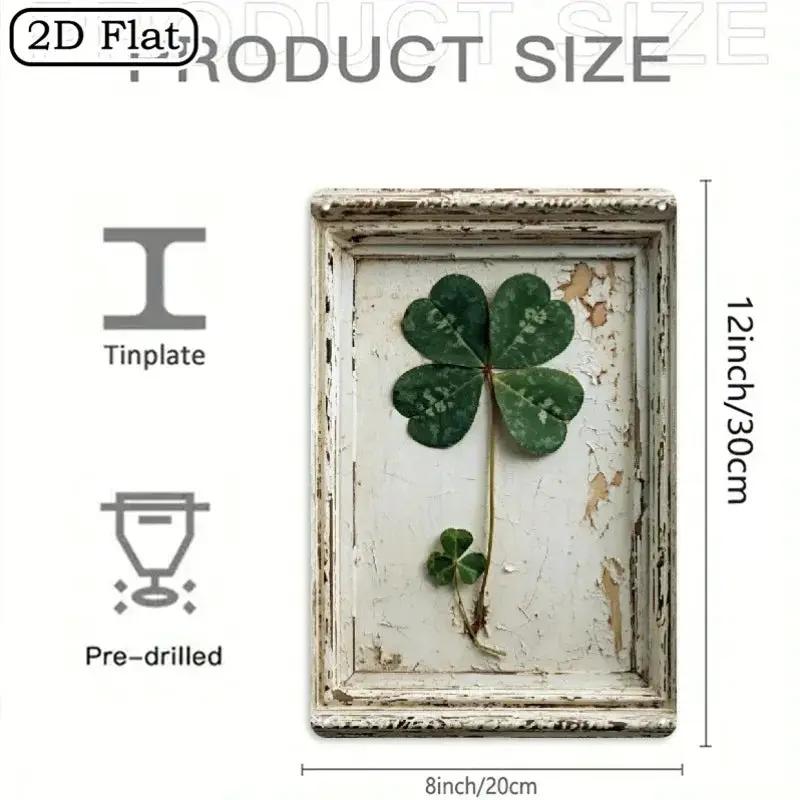 Metal Sign - Vintage Metal Green 8x12 Inch by House Of Avana