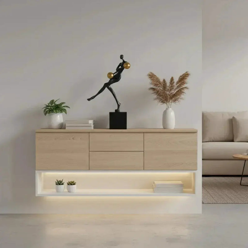 Modern Abstract Human Sculpture with Golden Spheres | Table Decor by House Of Avana