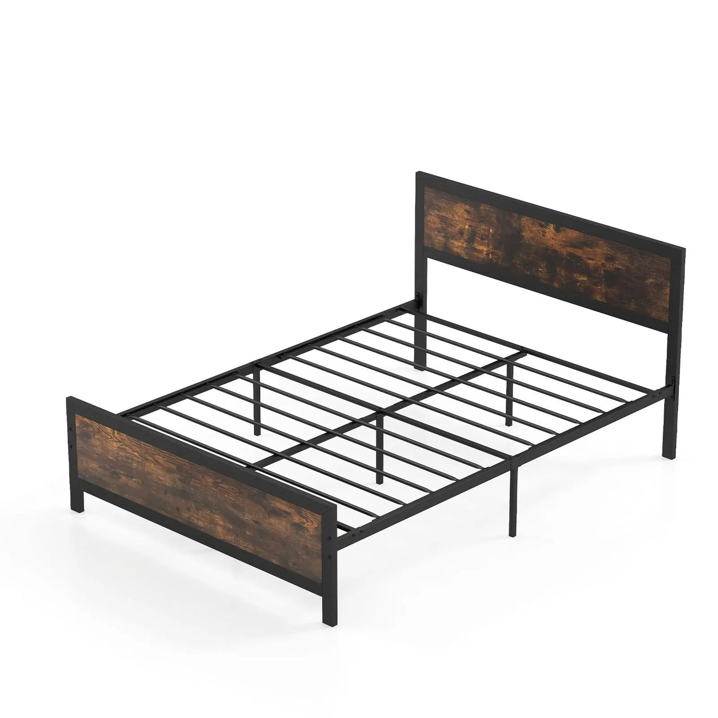 Metal Bed Frame with Headboard and Footboard by DirectDeals