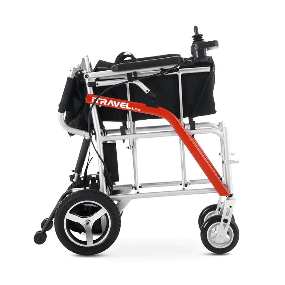 Metro Mobility iTravel Lite 24V/10AH 200W Premium Portable Folding Power Wheelchair, 220LBS (SAK97362) by SAKSBY WHOLESALE