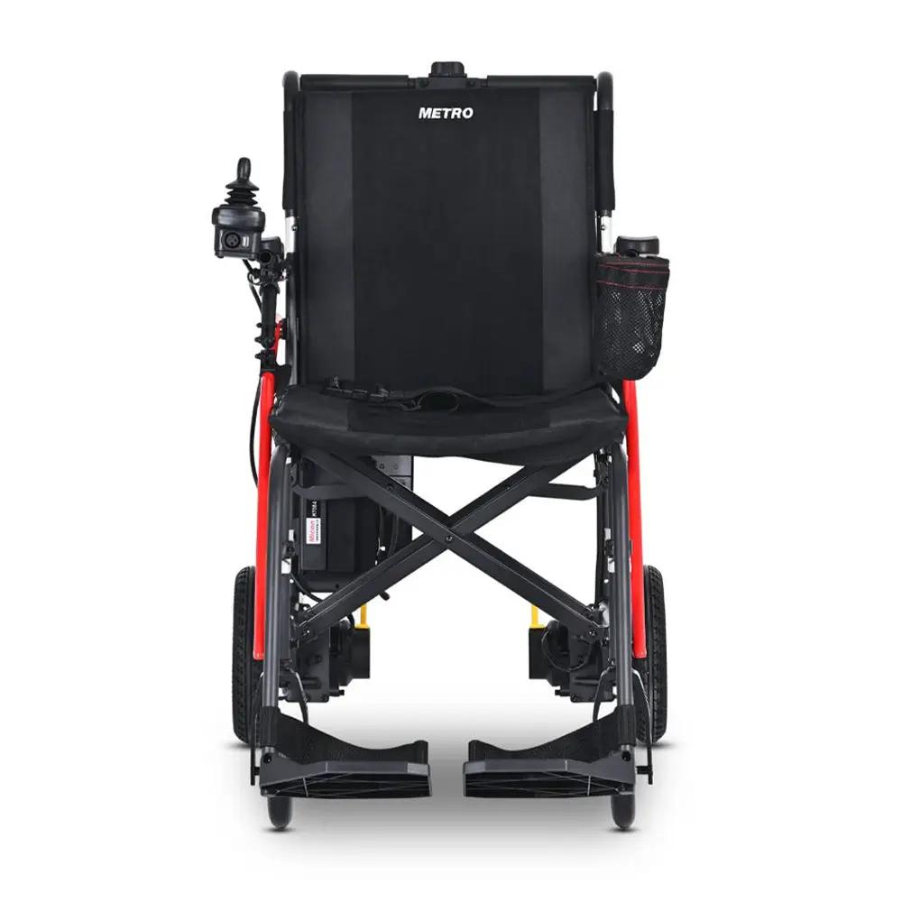 Metro Mobility iTravel Lite 24V/10AH 200W Premium Portable Folding Power Wheelchair, 220LBS (SAK97362) by SAKSBY WHOLESALE