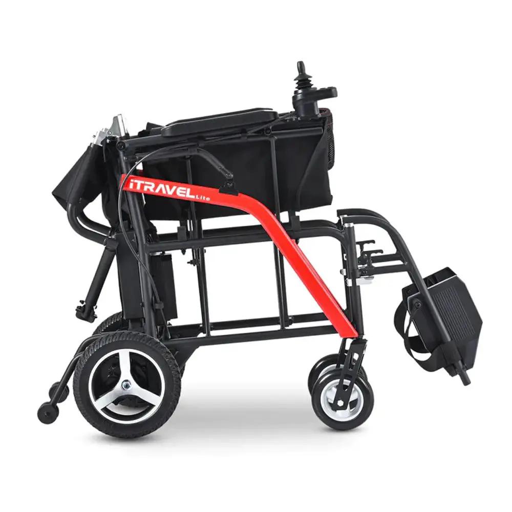 Metro Mobility iTravel Lite 24V/10AH 200W Premium Portable Folding Power Wheelchair, 220LBS (SAK97362) by SAKSBY WHOLESALE