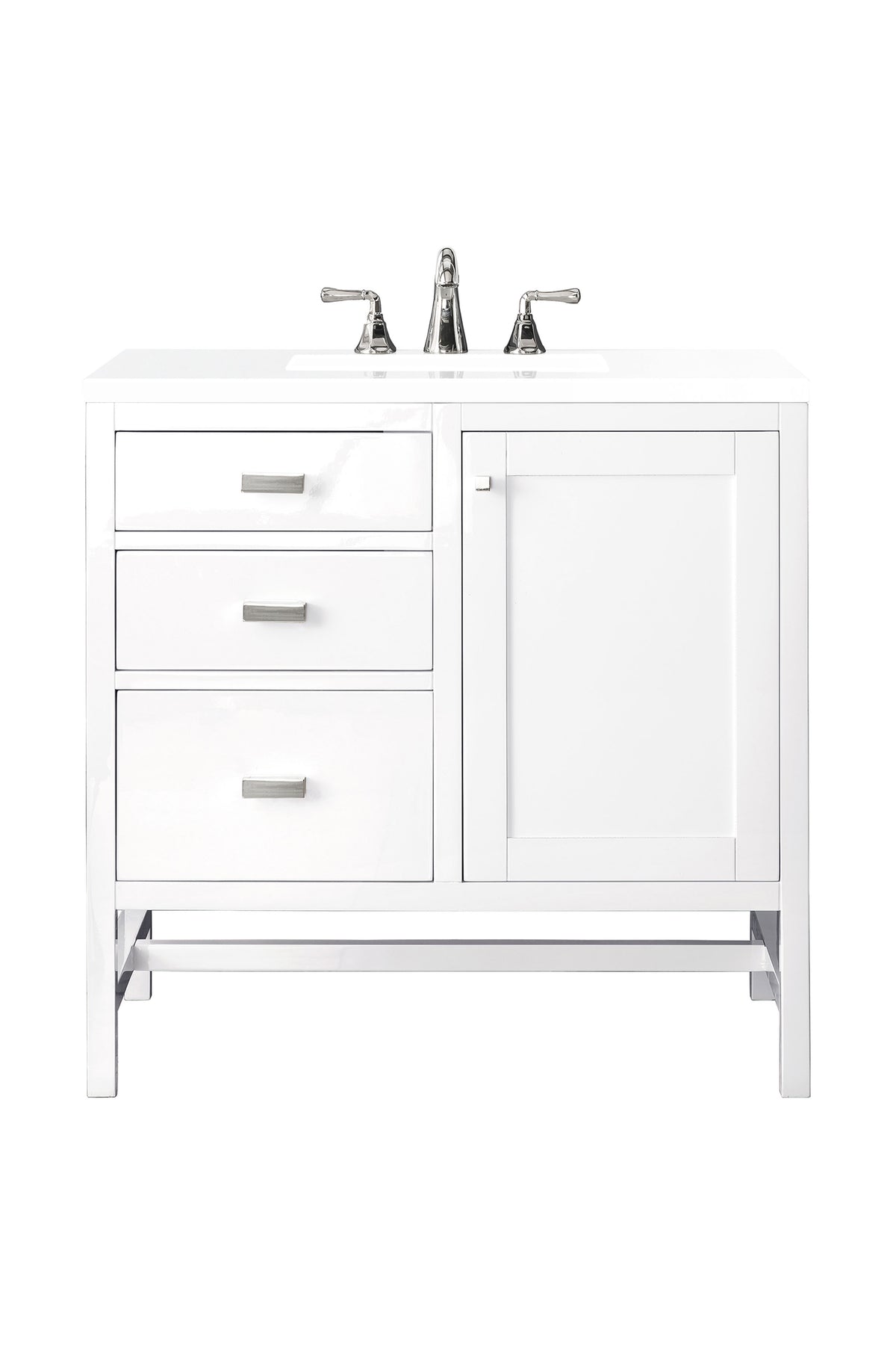 James Martin Addison 36" Single Bathroom Vanity, Glossy White, view 16