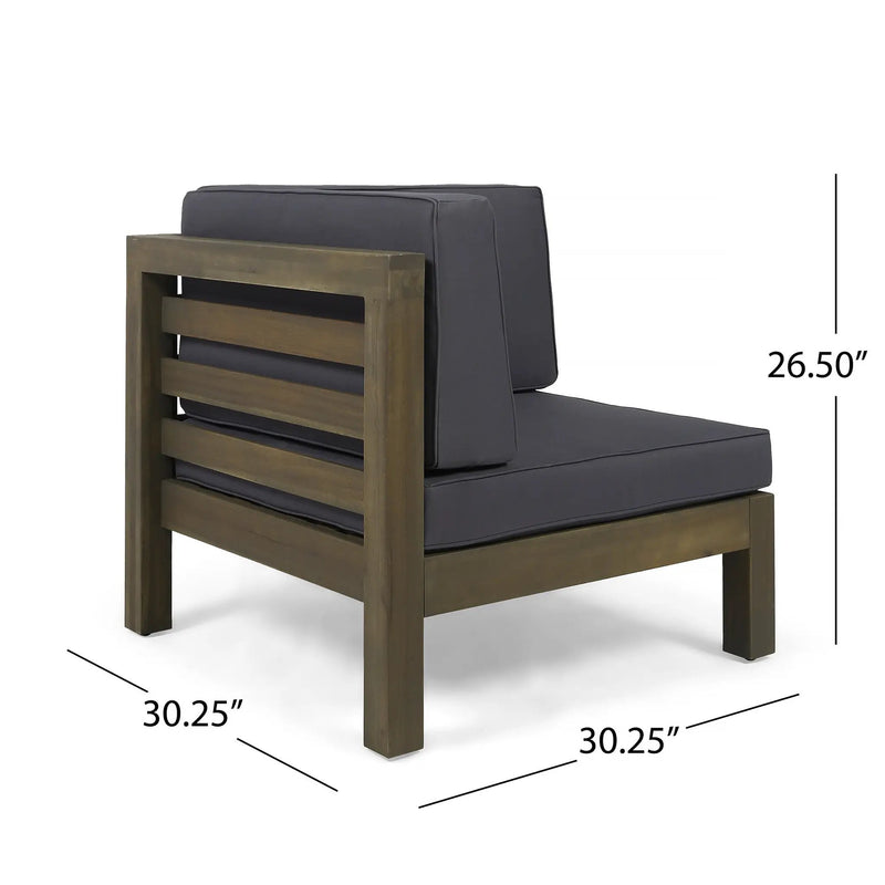Oana 4-Piece Sofa Set with Coffee Table, Dark by HouseOfZazla