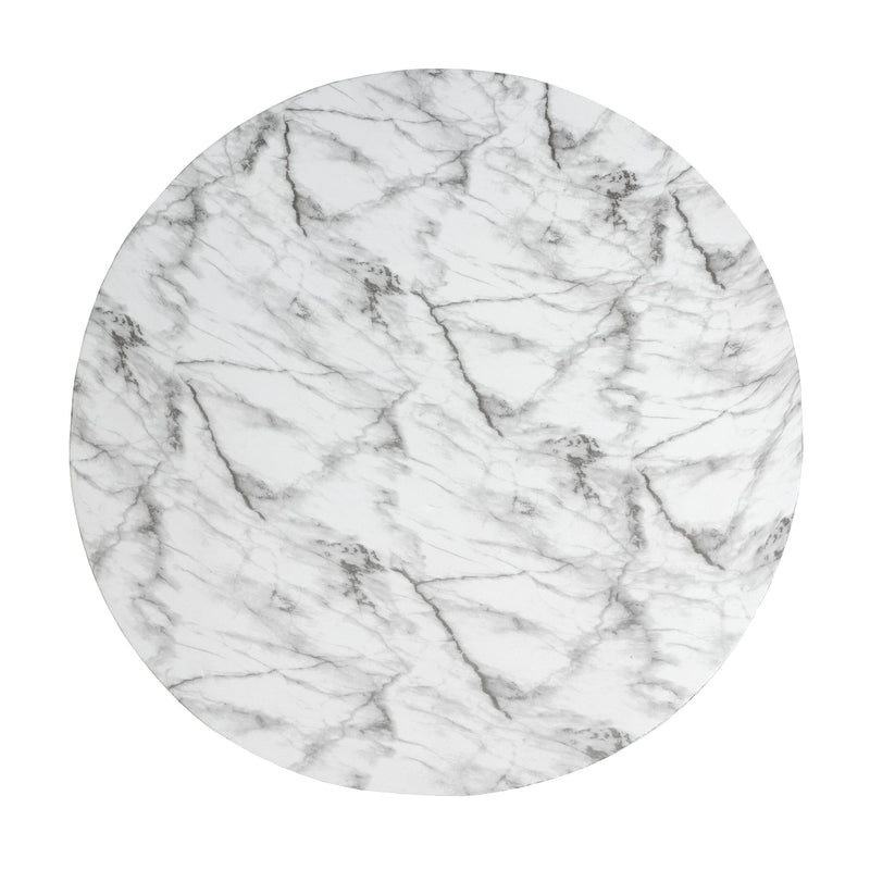 MGO Faux Marble Coffee Table with Handcrafted Finish - White Marble, photo 5 of 7