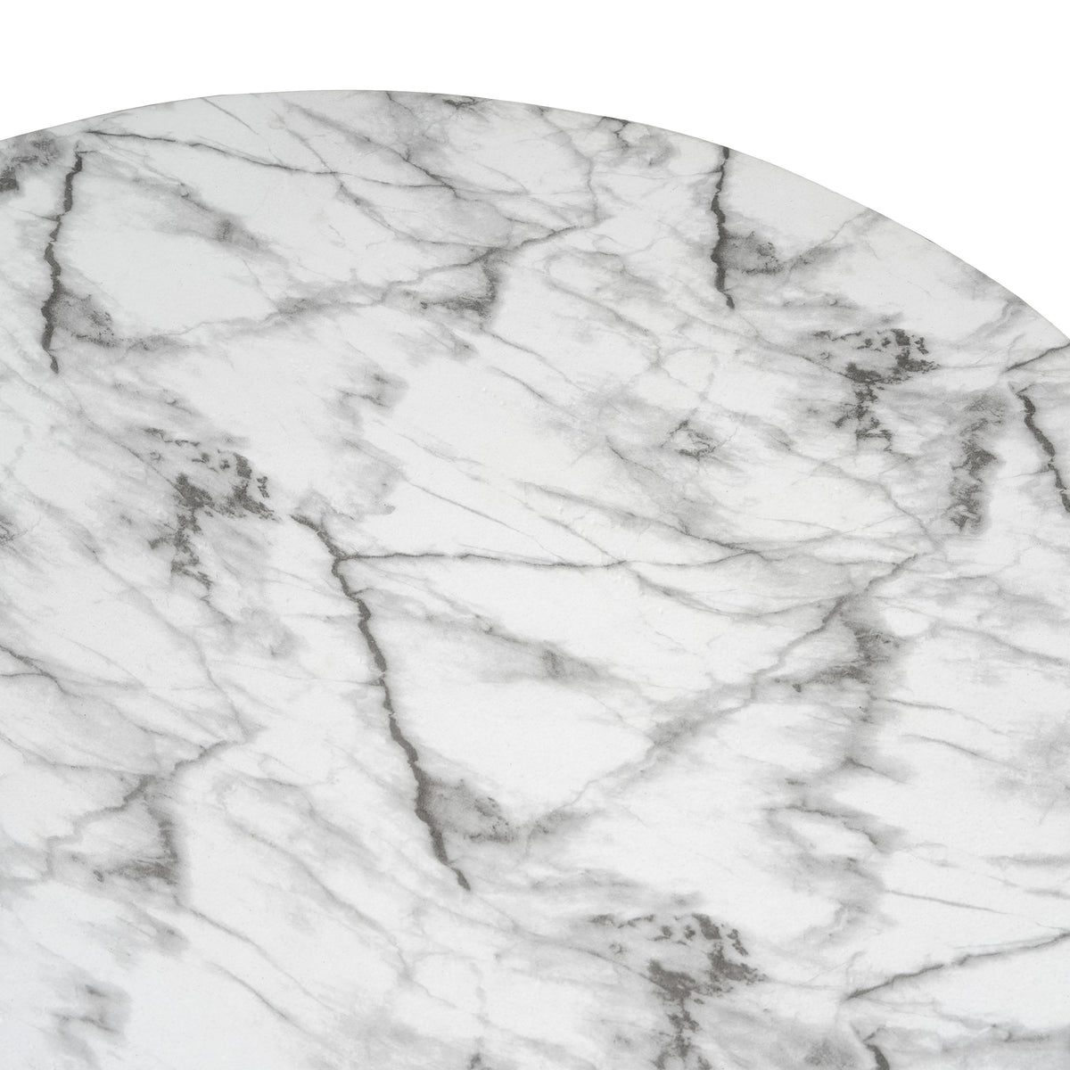 MGO Faux Marble Coffee Table with Handcrafted Finish - White Marble, photo 6 of 7