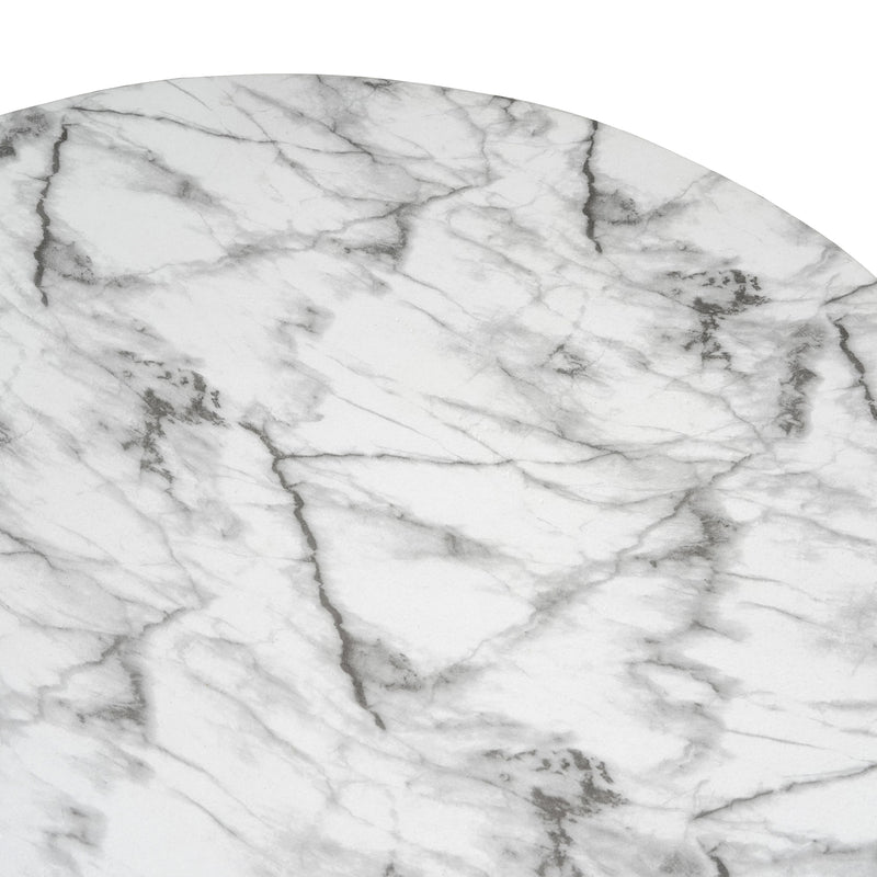 MGO Faux Marble Coffee Table with Handcrafted Finish - White Marble, photo 6 of 7