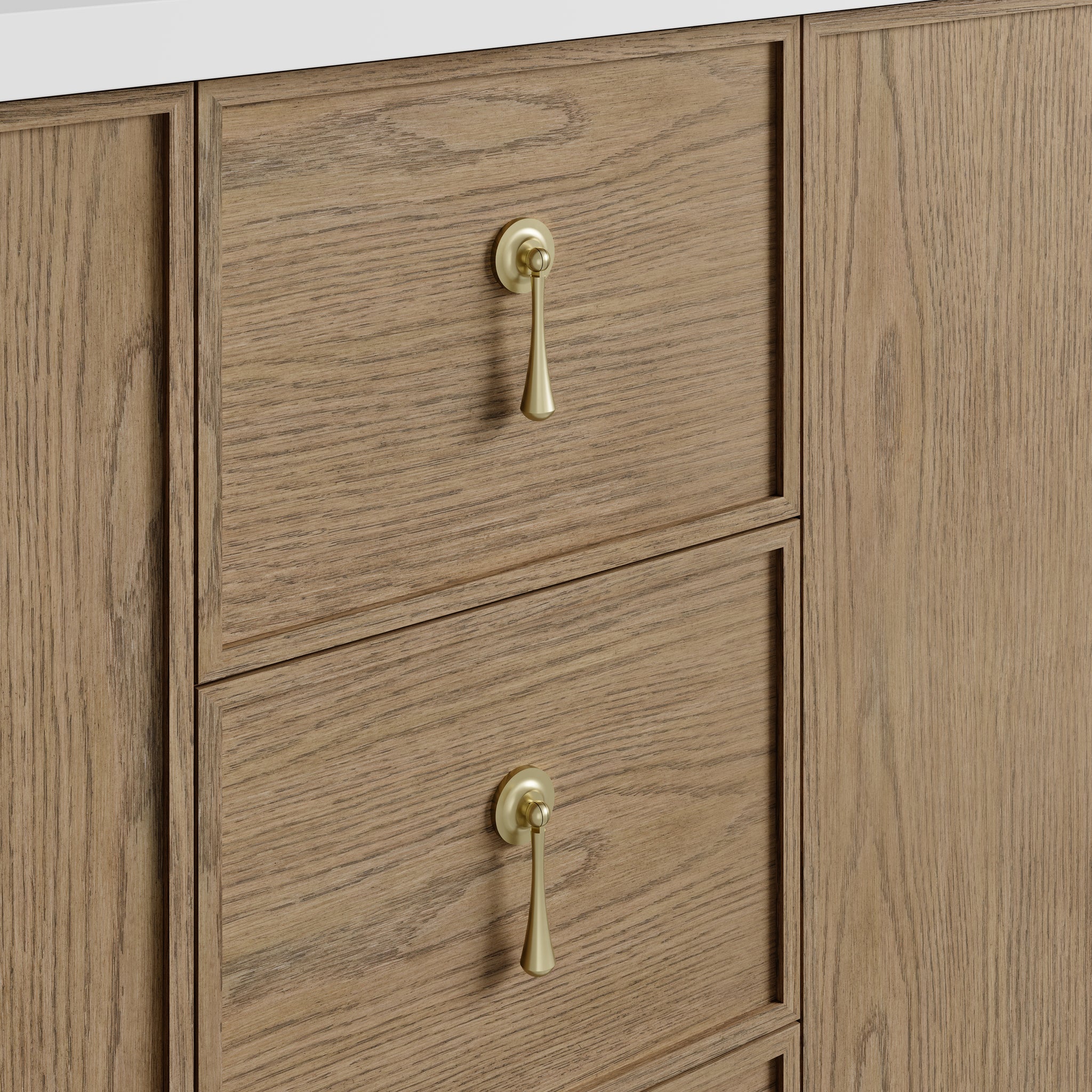 James Martin Kinnsden 72" Double Bathroom Vanity, Weathered Oak by James Martin