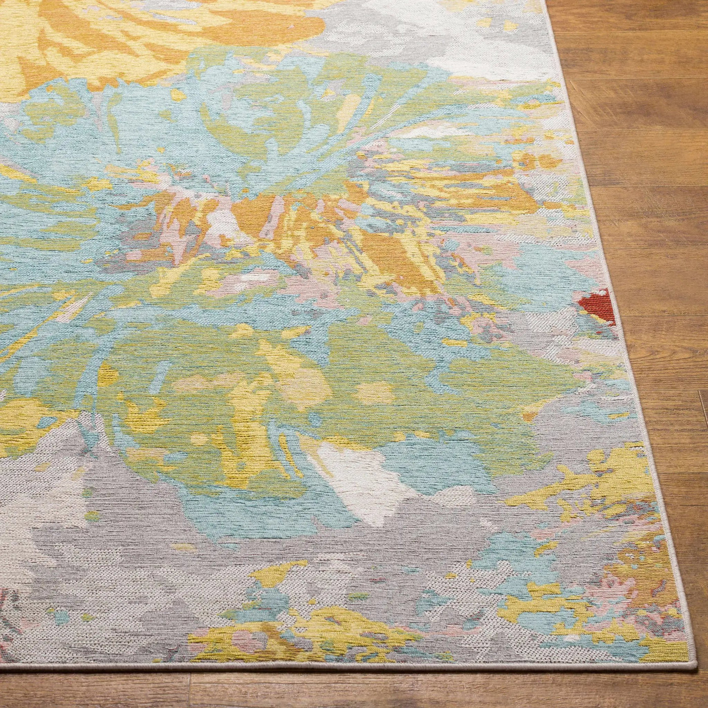 Miaray Floral Chenille Area Rug - Clearance by Boutique Rugs