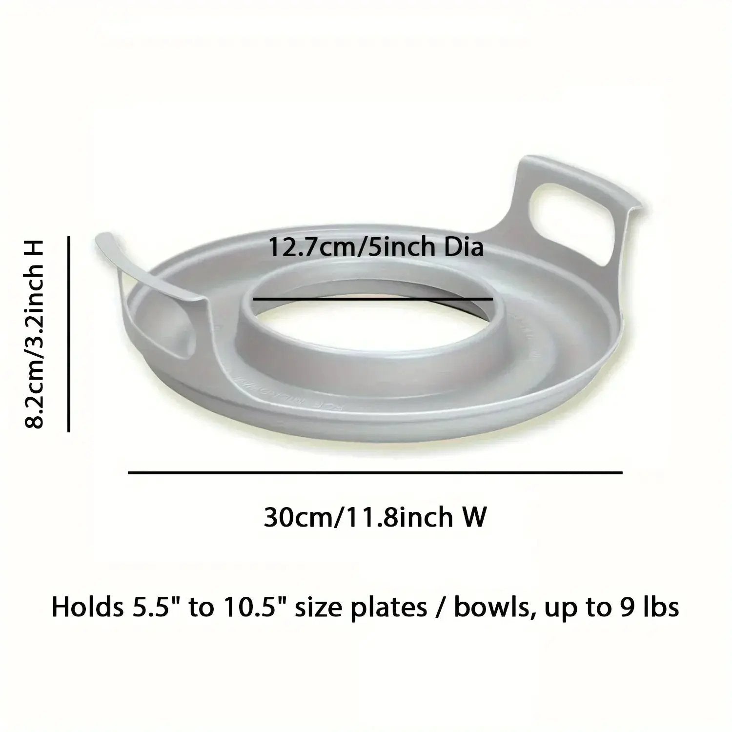 Microwave Caddy - with Handles Plastic by House Of Avana