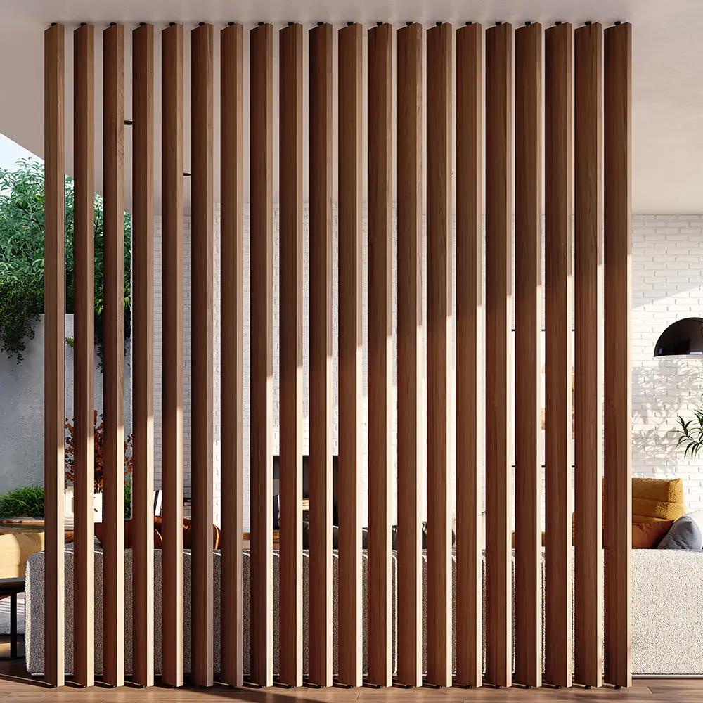 Wood Slat Room Divider by andor willow