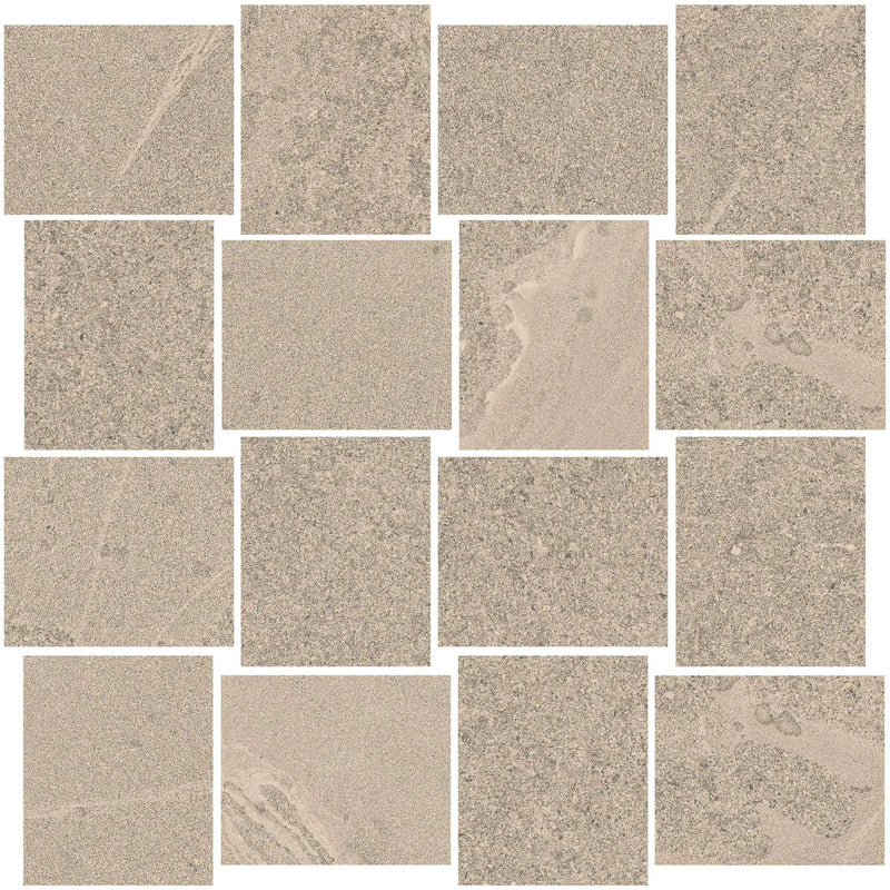 Milestone East Beige Cove Base Stone Look Porcelain 6x12 by landmarkceramics