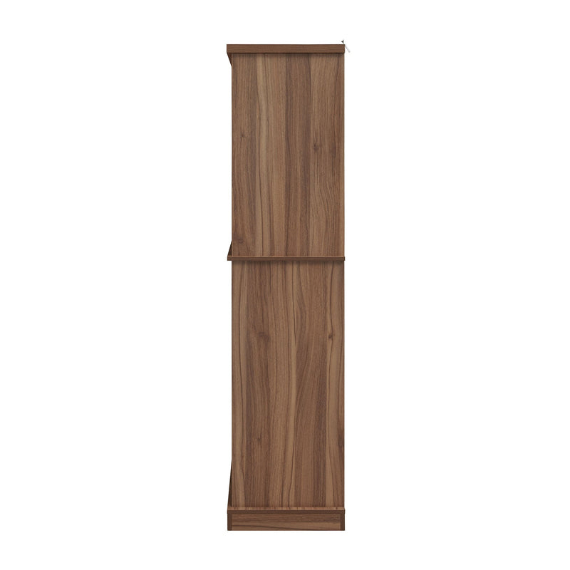 Carved Wooden Storage Cabinet, 4 Doors 1 Drawer, 72-Inch Tall, Walnut, photo 10 of 10