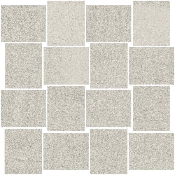 Milestone North White Cove Base Stone Look Porcelain 6x12