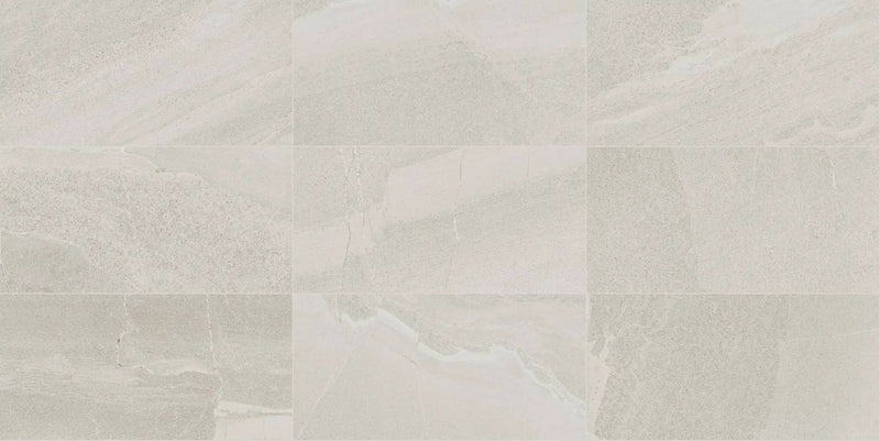 Milestone North White Bullnose Stone Look Porcelain Moldings 3x24 by landmarkceramics