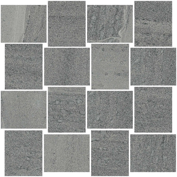 Milestone South Grey Cove Base Stone Look Porcelain 6x12