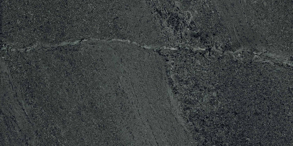 Milestone West Black Stone Look Porcelain Tiles 12x24