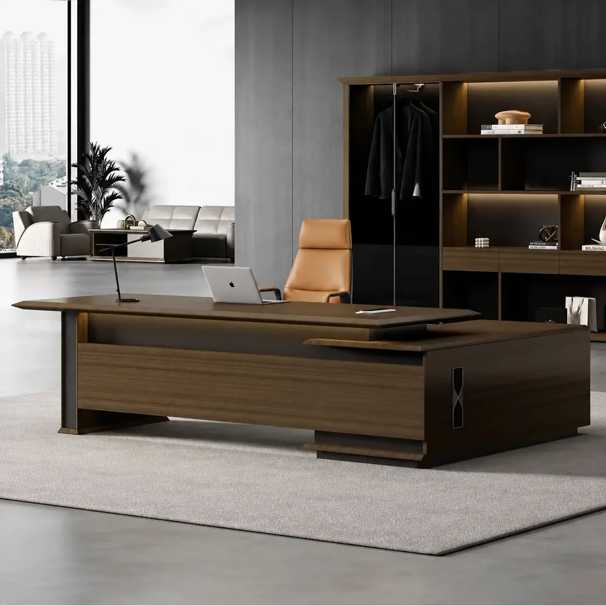 Milner · Modern L-Shaped Executive Desk, photo 2 of 18