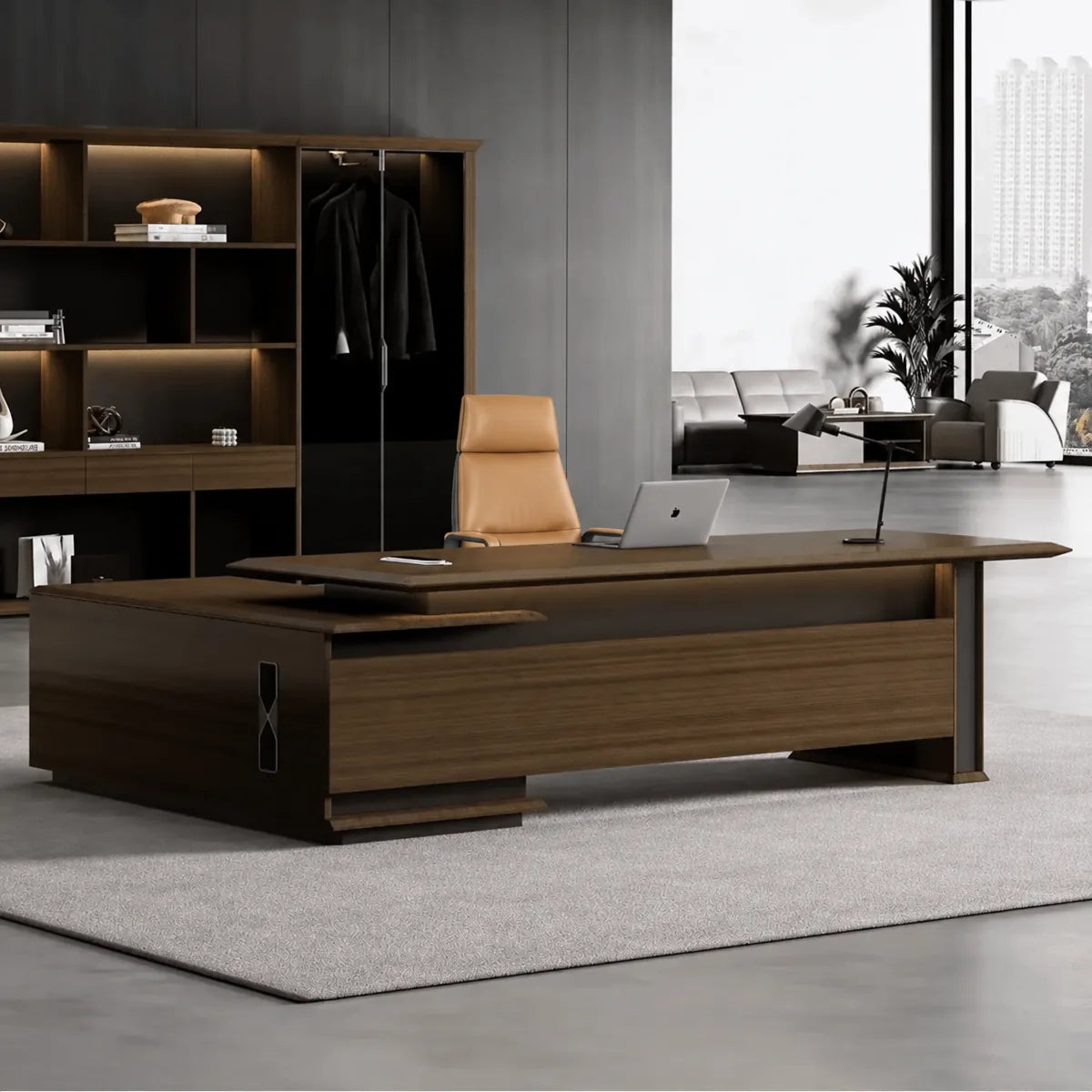 Milner · Modern L-Shaped Executive Desk, photo 7 of 18